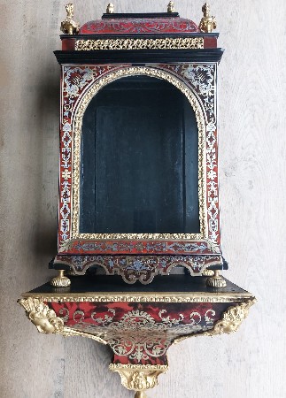 Restauratie boulle klok met console